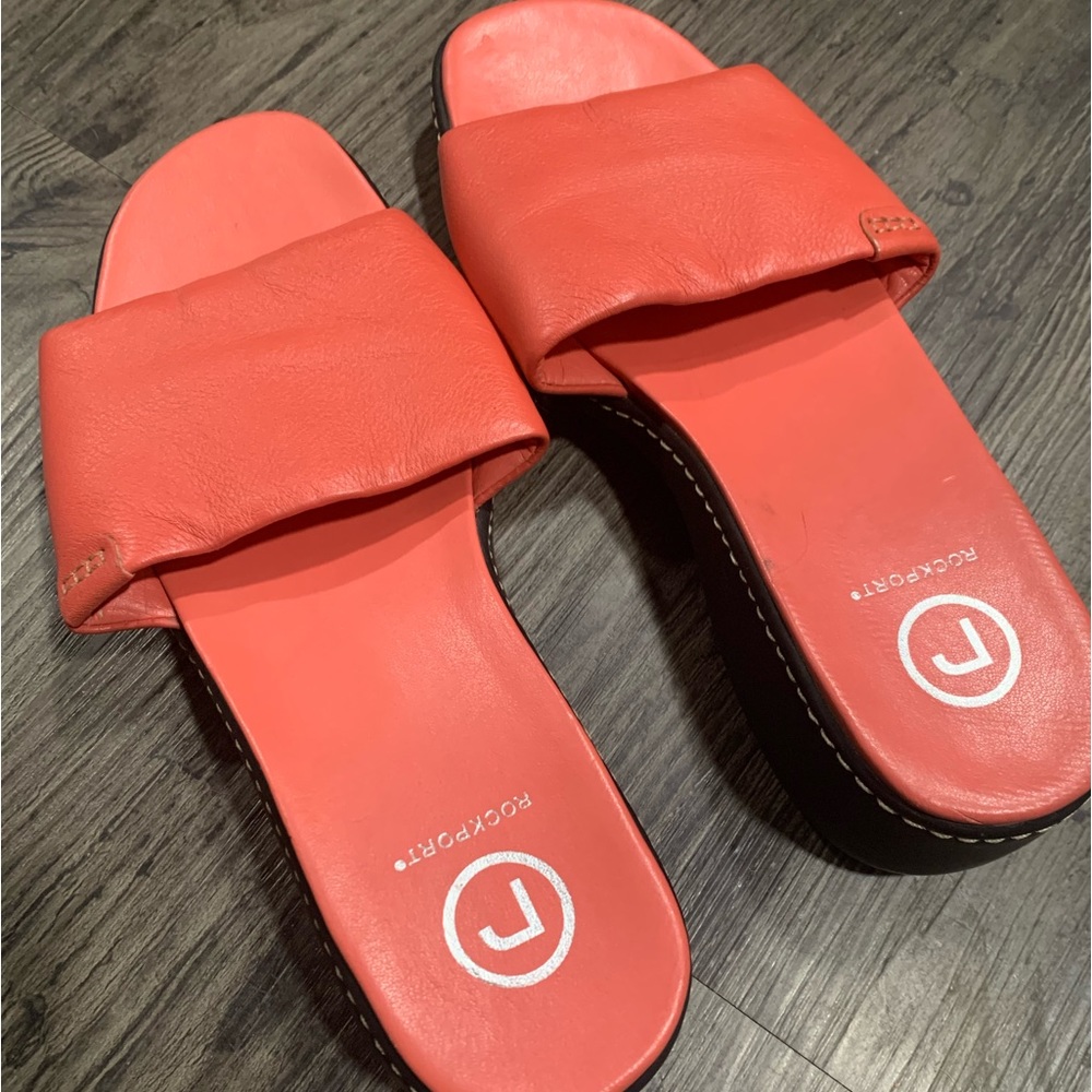 ROCKPORT Orange slip on sandal